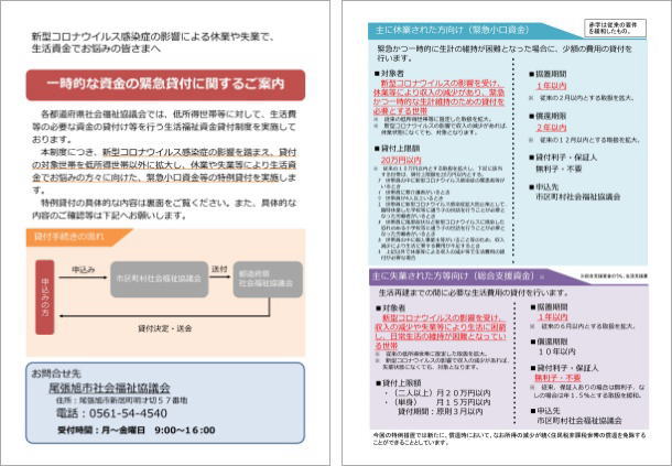 制度 小口 資金 貸付